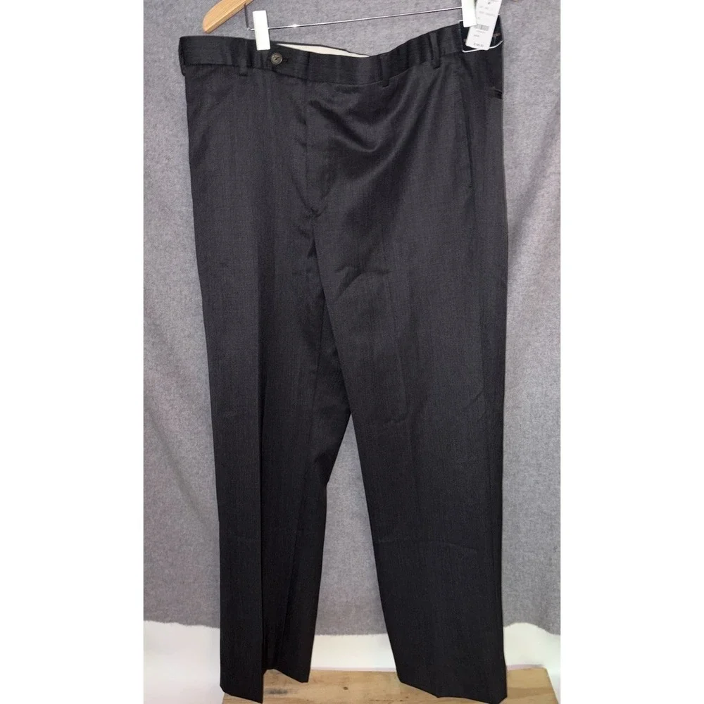 New Brooks Brothers Madison Fit Wool Dress Pants Mens 38x30 Charcoal Gray